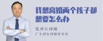 我想离婚两个孩子都想要怎么办