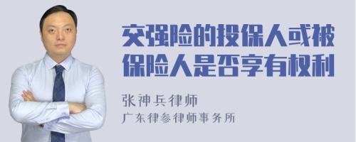 交强险的投保人或被保险人是否享有权利