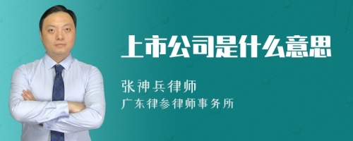 上市公司是什么意思