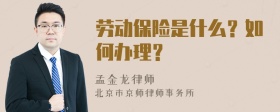 劳动保险是什么？如何办理？