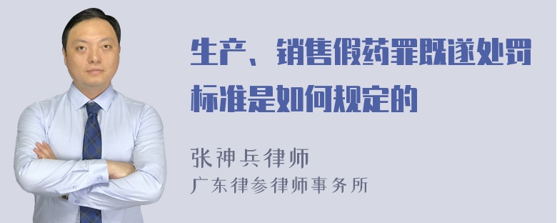 生产、销售假药罪既遂处罚标准是如何规定的