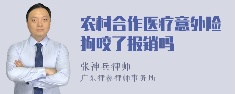 农村合作医疗意外险狗咬了报销吗