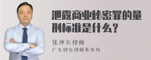 泄露商业秘密罪的量刑标准是什么？