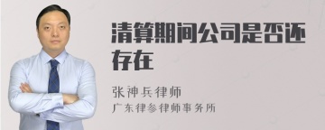 清算期间公司是否还存在