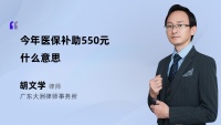 今年医保补助550元什么意思