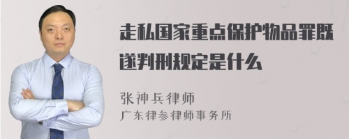 走私国家重点保护物品罪既遂判刑规定是什么