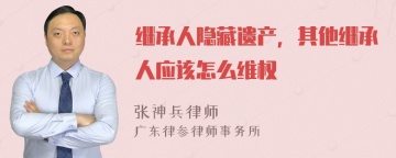 继承人隐藏遗产，其他继承人应该怎么维权