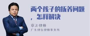 两个孩子的抚养问题，怎样解决