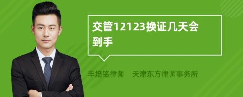 交管12123换证几天会到手