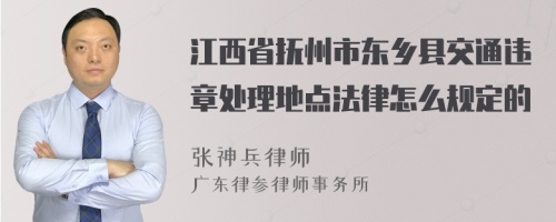 江西省抚州市东乡县交通违章处理地点法律怎么规定的