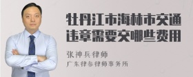 牡丹江市海林市交通违章需要交哪些费用