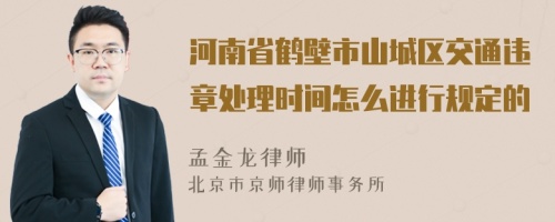 河南省鹤壁市山城区交通违章处理时间怎么进行规定的