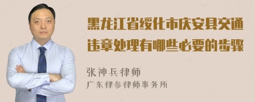 黑龙江省绥化市庆安县交通违章处理有哪些必要的步骤