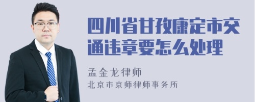 四川省甘孜康定市交通违章要怎么处理