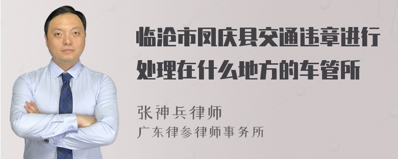 临沧市凤庆县交通违章进行处理在什么地方的车管所