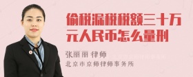 偷税漏税税额三十万元人民币怎么量刑