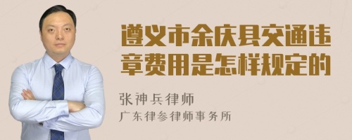 遵义市余庆县交通违章费用是怎样规定的