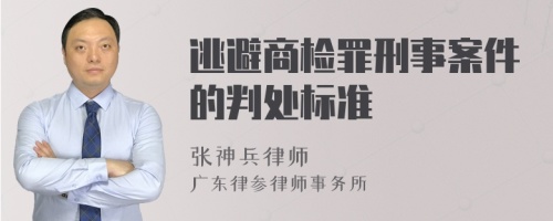 逃避商检罪刑事案件的判处标准