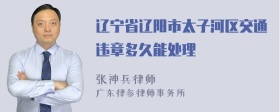 辽宁省辽阳市太子河区交通违章多久能处理