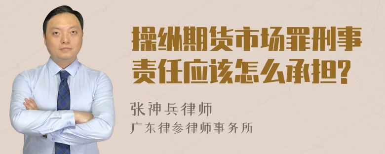 操纵期货市场罪刑事责任应该怎么承担?