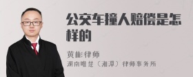 公交车撞人赔偿是怎样的