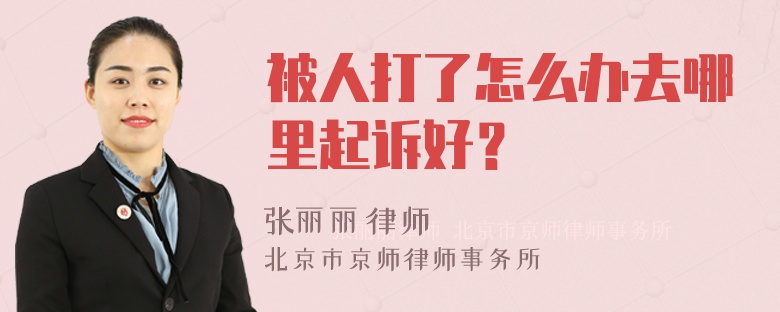 被人打了怎么办去哪里起诉好？