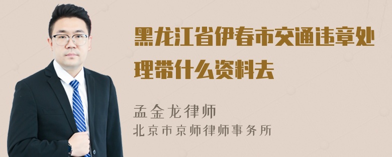 黑龙江省伊春市交通违章处理带什么资料去