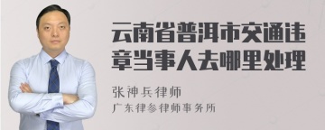 云南省普洱市交通违章当事人去哪里处理