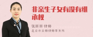 非亲生子女有没有继承权