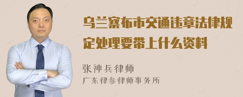 乌兰察布市交通违章法律规定处理要带上什么资料