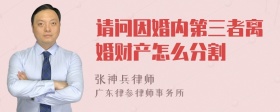 请问因婚内第三者离婚财产怎么分割