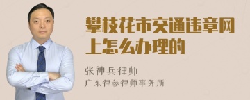 攀枝花市交通违章网上怎么办理的