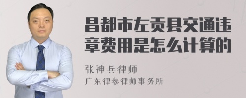 昌都市左贡县交通违章费用是怎么计算的