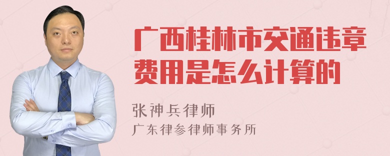 广西桂林市交通违章费用是怎么计算的