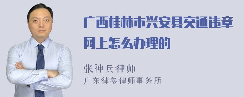 广西桂林市兴安县交通违章网上怎么办理的