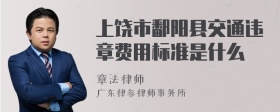 上饶市鄱阳县交通违章费用标准是什么