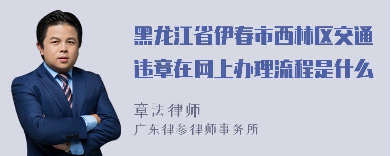 黑龙江省伊春市西林区交通违章在网上办理流程是什么