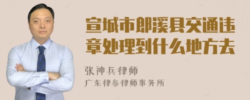 宣城市郎溪县交通违章处理到什么地方去