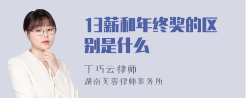 13薪和年终奖的区别是什么