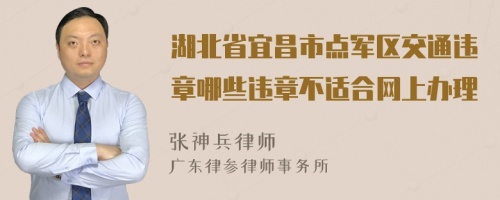 湖北省宜昌市点军区交通违章哪些违章不适合网上办理