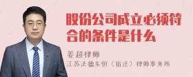 股份公司成立必须符合的条件是什么