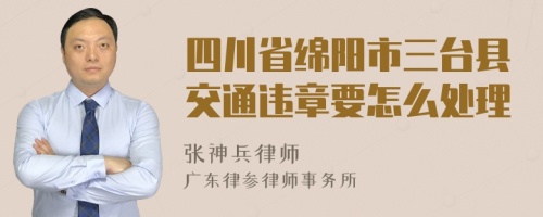 四川省绵阳市三台县交通违章要怎么处理