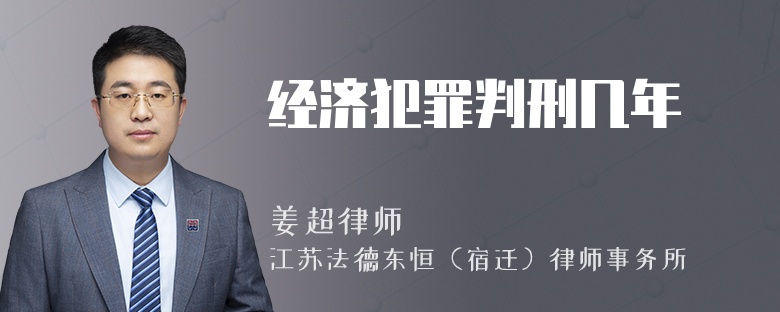 经济犯罪判刑几年