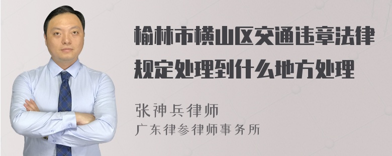 榆林市横山区交通违章法律规定处理到什么地方处理