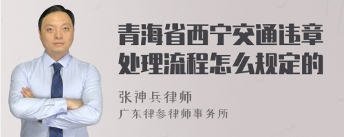 青海省西宁交通违章处理流程怎么规定的