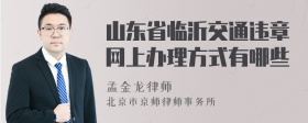 山东省临沂交通违章网上办理方式有哪些