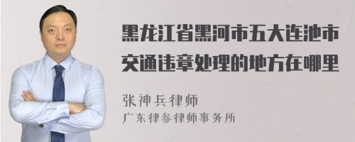 黑龙江省黑河市五大连池市交通违章处理的地方在哪里