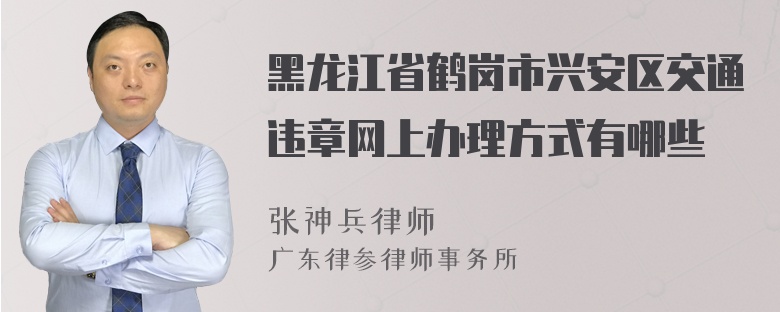 黑龙江省鹤岗市兴安区交通违章网上办理方式有哪些