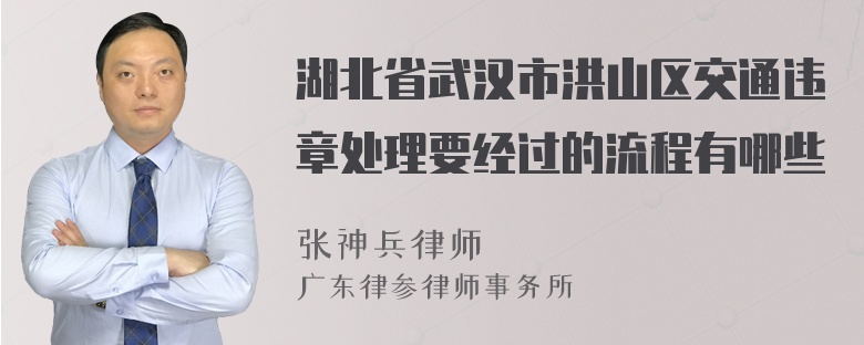 湖北省武汉市洪山区交通违章处理要经过的流程有哪些