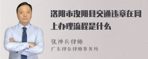 洛阳市汝阳县交通违章在网上办理流程是什么